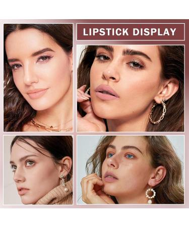 AWCCXMYM Nude Lipstick Matte - Waterproof Long-Lasting Lip Stain Set | 24-Hour Translucent Glossy Finish - #607 White Peach & #609 Flesh Pink - Buy Online on GoSupps.com