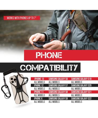 Rogue Fishing Co. The Protector Phone Tether | Use As Cell Phone Lanyard or Hiking/Boating/Kayak Tether | Phone Leash Ensures Your Phone is Safe and Protected Green - Buy Online on GoSupps.com