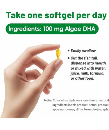 Nature's Nutra Algal Oil DHA Softgel Healthy Eyes and Vision 90 Softgels 90 Servings - Buy Online on GoSupps.com