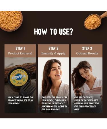 Fenugreek Restorative Deep Conditioning Mask | Best Ayurvedic Hair Treatment for Men & Women | Nourishing & Moisturizing | Hair Growth for Dry & Damaged Hair - 6.7 oz - Buy Online on GoSupps.com