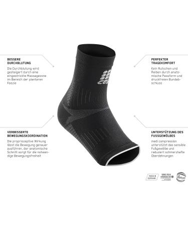 CEP Ortho PLANTAR Fasciitis Sleeve - Unisex Black/Green Arch Support Bandage Size VI | International Shipping Available - Buy Online on GoSupps.com
