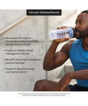 THORNE - Ashwagandha - Highly Concentrated Shoden - Calming Stress Support for Women & Men* - Supports Daytime Energy Mental Clarity & Optimal Immune Function* - 30 Capsules 30 Count (Pack of 1) - Buy Online on GoSupps.com