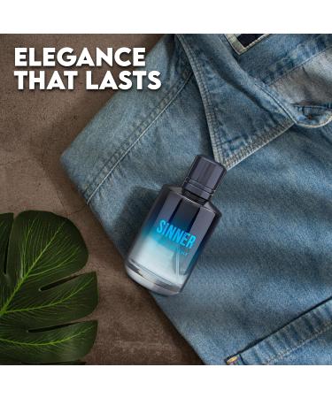 Sinner Sensual Woody Fragrance for Men | Long Lasting Cologne Aromatic Scent Eau de Parfum Natural Spray - Great Holiday Gift 3.4 Fl Oz/100 Ml - Buy Online on GoSupps.com