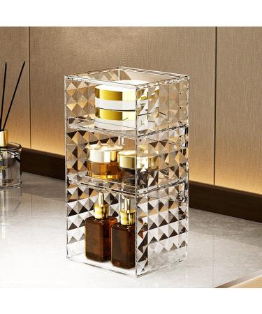 Jildouf Cosmetic Display Cases | Eyeshadow Palette Portable Clear Cosmetic Box Cases for Desk Lipstick Concealer Bathroom Bedroom - Buy Online on GoSupps.com