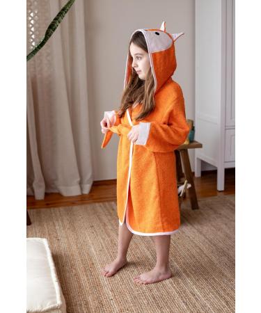 Ely Parker Kids Bathrobe - Super Soft Turkish Cotton Towel for Boys & Girls (Ages 13-14) | Thick Absorbent with Hood | Perfect for Bath & Beach - Buy Online on GoSupps.com