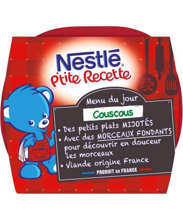 Nestl B b P'tite Recipe - Small Baby Pots - Couscous - From 8 Months - 2 x 200g - Buy Online on GoSupps.com