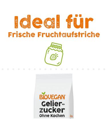Biovegan Organic Gelling Sugar Without Cooking - Pack of 6 x 115g | Perfect for Preserves & Jams - Buy Online on GoSupps.com