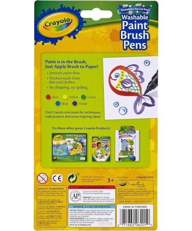 Crayola Brush Pens - 5 Count Paint Set for Art Supplies & Painting Supplies - Buy Online on GoSupps.com