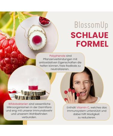 Blossomup Raspberry Hibiscus Drinking Powder for Hay Fever & Pollen Allergy | 1 Pack (150g) - 4 Weeks Supply - Made in Switzerland - Refreshing Dietary Supplement - Buy Online on GoSupps.com