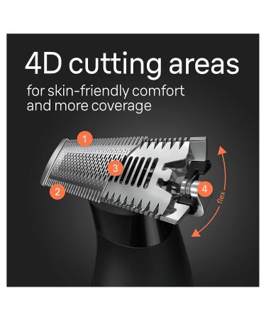 Braun Series XT5 5300 Hybrid Electric Trimmer | Waterproof Beard & Body Groomer with SkinSecure Two-Way Comb & Flex Head | Fast Shipping Worldwide - Buy Online on GoSupps.com