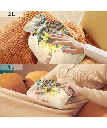 Buy Retro Honey Bee Apiary Hot Water Bottle 2L | BAP Free Pain Relief & Cramps - International Shipping Available - Buy Online on GoSupps.com