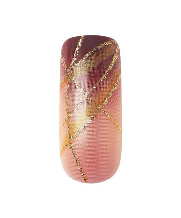 Gold Finger Gel Glam False Nails - Long Length Full Cover Nails | GF64 - Buy Online on GoSupps.com