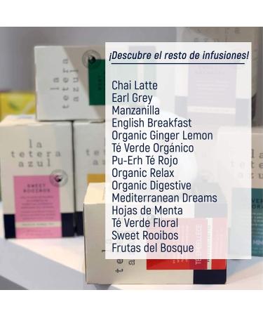  LATETERAZUL LA TETERA AZUL - Mint infusion. 100% peppermint leaf infusion. 20 sachets of 1.5 grams. - Buy Online on GoSupps.com