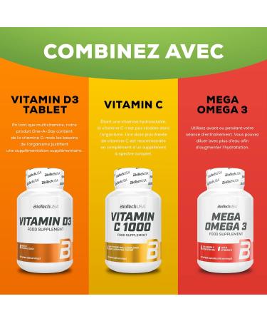 BioTechUSA One-A-Day Multivitamin | 12 Vitamins | 10 Minerals | Energy Immune & Bone Health 100 Tablets - Buy Online on GoSupps.com