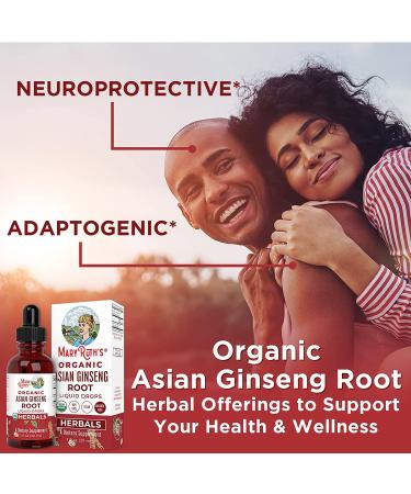 Asian Ginseng Root Supplement for Vitality & Focus - 1 Fl Oz | Antioxidant, Energy Booster, Vegan & Non-GMO - Buy Online on GoSupps.com