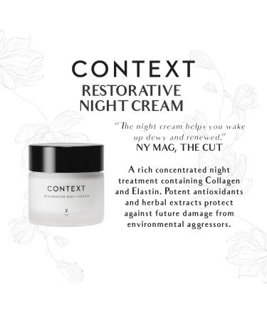 Context Restorative Night Cream | Vitamin C Anti-Aging Facial Moisturizer for Face & Neck | Firming Wrinkle Cream with Collagen | Evens Skin Tone & Reduces Fine Lines - Buy Online on GoSupps.com