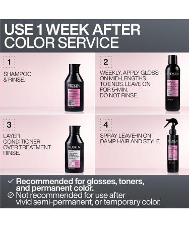 Redken Acidic Color Gloss | Rinse Out Hair Gloss Treatment with Apricot Oil | Deep Conditioning & Shine for Color-Treated Hair | Up to 3 Days Intense Gloss - Buy Online on GoSupps.com