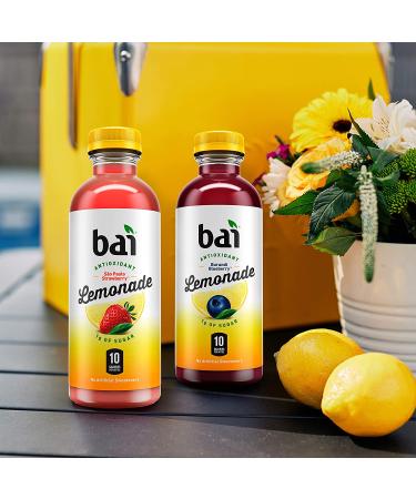 Bai Flavored Water Burundi Blueberry Lemonade - Antioxidant Infused 18oz Bottles (Pack of 12) - Buy Online on GoSupps.com