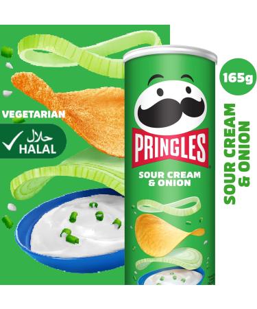 Patatas Fritas Sour Cream & Onion Pringles 165gr - Buy Online on GoSupps.com