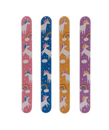 Puckator Unicorn Magic Nail File - Strong Files for Acrylic Natural and Gel Nails - Nail Filer Sander Shaper Care Kit Set for Women - Beauty Products - Manicure Nailfile