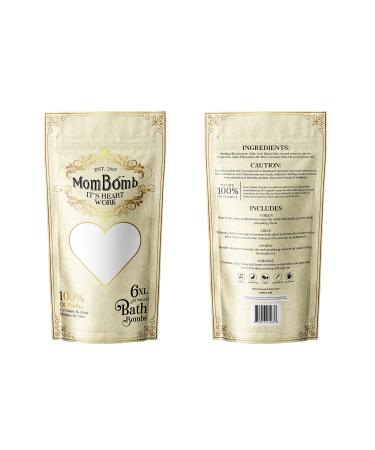 Mom Bomb XL All Natural Bath Bombs Natural Mica for Men and Women Relaxing Bath Bombs 100% Vegan & Cruelty Free 6 x 5oz Bath Bombs