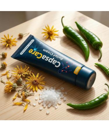 CapsaCare Neuropathy Relief Cream - with Capsaicin & Arnica Menthol for Muscle & Joint Comfort Fast Absorbing Formula for Feet Hands Legs and Waist (2Pcs) - Buy Online on GoSupps.com