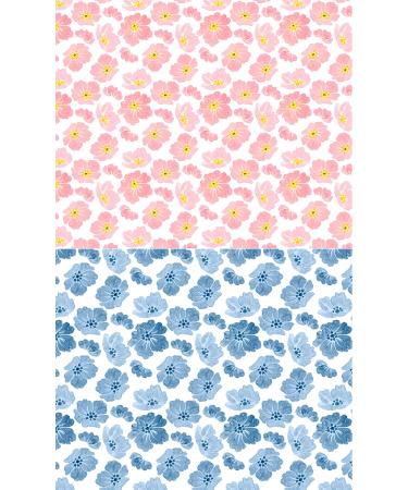 FLONZNAIL Nail Decals # Vintage Floral Pattern Stickers Transfers