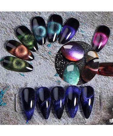 Cat Eye Gel Nail Polish Kit | 9D Holographic Chameleon Galaxy Gel | NAILGIL A-9D Cat Eye - Buy Online on GoSupps.com