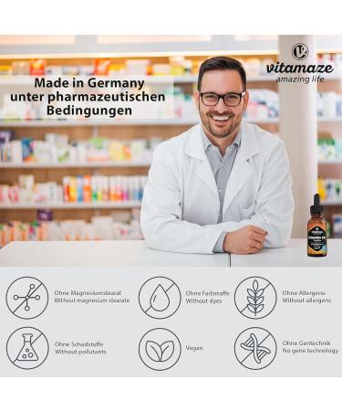 High Dose Vegan Vitamin B12 Drops 500 mcg | Methylcobalamin & Adenosylcobalamin Liquid 50 ml - Additive-Free Dietary Supplement Made in Germany - Buy Online on GoSupps.com