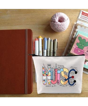 Nurse Makeup Bag Nurse Gift Nursing Bag Nurse Accessories ER Nurse Gift Emergency Nurse Makeup Bag Emergency Room Gifts Future Nurse Gift (Medicine Nurse.) - Buy Online on GoSupps.com