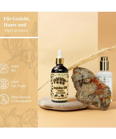 R&M Beauty Oleo Jojoba Oil - 100% Organic Cold-Pressed for Face Body & Hair | Anti-Aging Natural Skincare - 100 ml - Buy Online on GoSupps.com