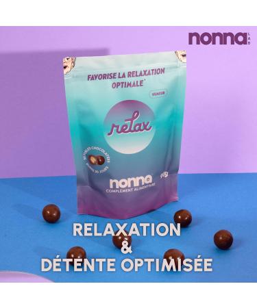 NONNA LAB - Relax - Promotes Relaxation - Food Supplements - Relaxation & Stress Resistance - 1 Month Cure - 30 Chocolate Beads - Made in France - Buy Online on GoSupps.com