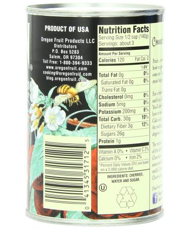 Oregon Fruit Dark Sweet Cherries in Heavy Syrup 15oz (Pack of 8) - Buy Online on GoSupps.com