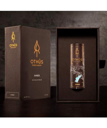 Amber Solid Perfume Bitter Orange Nutmeg Black Spruce Carnation Tonka Bean Labdanum Convenient Twist Tube for Travel Natural Solid Eau de Parfum 0.17 Ounce - Buy Online on GoSupps.com