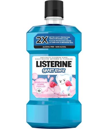 Listerine Alcohol Less Intense Mouthwash 1 l (Pack of 1) & Smart Rinse Bubble Gum Kids Mouthwash Anticavity Fluoride Rinse Alcohol-Free 500 ml. Mouthwash + MOUTHWASH 100039329 Green Tea - Buy Online on GoSupps.com