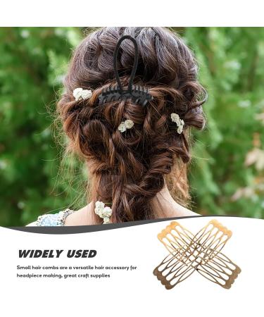 Beaupretty 5 Teeth Hair Side Comb Metal Side Hair Combs French Twist Updo Clip Wedding Bridal Veil Combs French Twist Hair Styling Tool Accessories - Buy Online on GoSupps.com