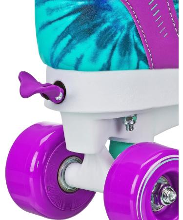 Quad Star Adjustable Girl's Roller Skates - Size Medium (3-6) | Roller Derby Beginners Skates - Buy Online on GoSupps.com