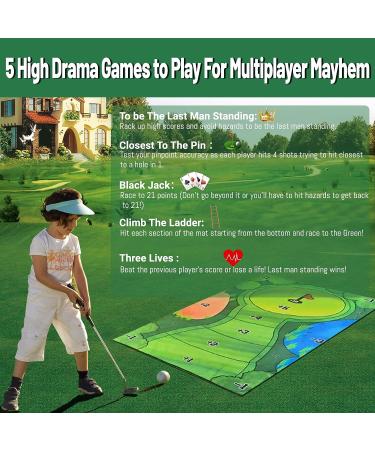 Casual Golf Game Set with Sticky Playing Mat and Golf Balls - Perfect for Home, Office, Family Fun - Includes Chipping Mat and Carrying Bag - Buy Online on GoSupps.com