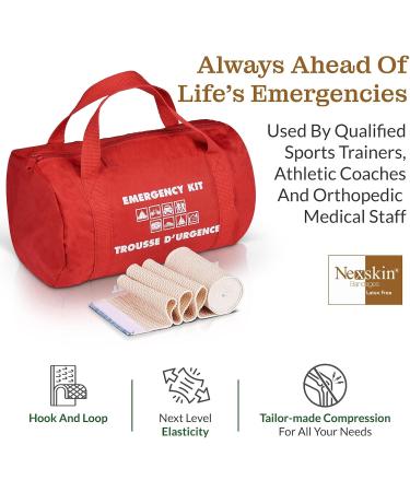 Premium 4 Wide Elastic Bandage Wrap (2 Pack) - Nexskin Latex Free Compression Bandages - Washable & Reusable USA Organic Cotton - Hook & Loop Fasteners - Buy Online on GoSupps.com