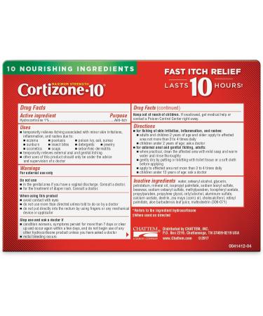 Cortizone-10 Plus Maximum Strength Hydrocortisone Anti-Itch Creme with Moisturizers 2oz Tubes (Pack of 3) - Buy Online on GoSupps.com