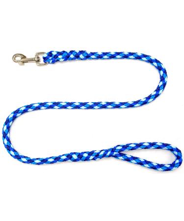 Dog leash large dogs jumbo with hand loop up to 80 kg / guide leash / training line / training line very stable 17 colors (1.30m ocean (4 blue tones)) 1.30m Ocean (4 blue tones)