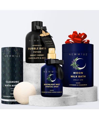 Clearing Sage Smudge Spray Mist Spiritual Aromatherapy for Stress Relief Success Prosperity Frankincense Rose Natural Essential Oils Destress Gift - Buy Online on GoSupps.com