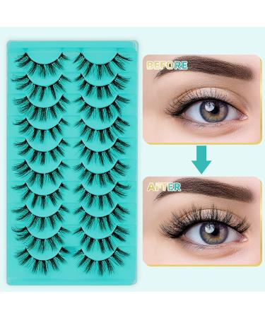 Lash Clusters 10 Pairs Wispy Eyelash Extensions, 9D False Eyelashes for a Natural Soft Look - 10 Pairs | INSPIRATION - Buy Online on GoSupps.com