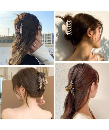 4 PCS 3.7 Inch Large Hair Claw Clips - Strong Hold, Non-slip Accessories for Women and Girls - Buy Online on GoSupps.com