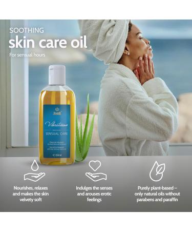 Vibratissimo Sensual Care - Massage Oil Love Oil Body Oil with Aloe Vera Sensual Care 250 ml (Pack of 1) - Buy Online on GoSupps.com