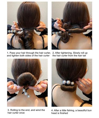 Kebolun Life 4 Pcs Tie Dye Hair Bun Set for Women - Velvet Scrunchie & Donut Maker for Elegant Buns in 5 Seconds - Reusable & Effortless Styling for Thin Hair - Buy Online on GoSupps.com