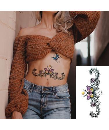 Waist Sexy Body Temporary Tattoo Sticker - 30 Sheets for Women | Lady Design - Buy Online on GoSupps.com