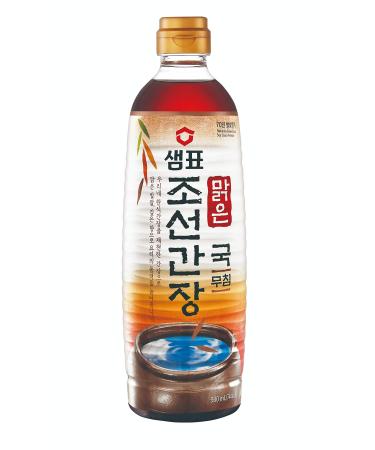 Sempio Naturally Brewed Soy Sauce for Soup, Chosun, 31.45Fl Oz, 930mL, Gluten-free, Non-GMO Soy Sauce 31.44 Fl Oz (Pack of 1)