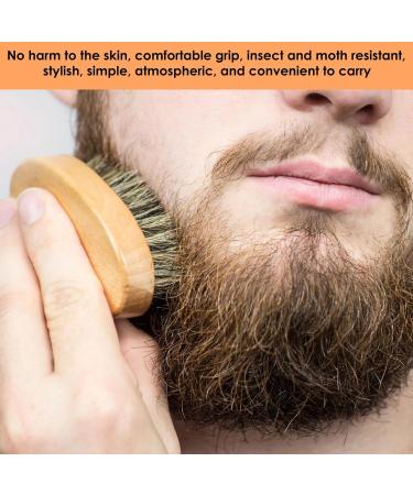 Wild Boar Bristle Beard Brush for Men | Premium Beard Care Tool | Perfect for Daily Styling & Grooming - Buy Online on GoSupps.com
