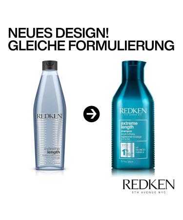 Redken Extreme Length Shampoo 300ml | Anti Hair Breakage & Biotin for Long Strong Hair - International Shipping Available - Buy Online on GoSupps.com